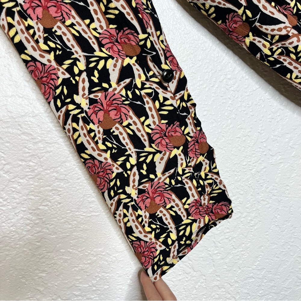 FLAX Printed Tunic Shirt Dress Size Medium - Picture 6 of 10